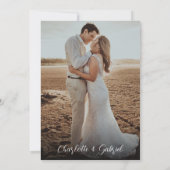 Einfache Bohemische Hochzeit Einladung (Rückseite)