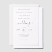 Einfache Bohemische Hochzeit Pergament Einladungen (Versetzt)