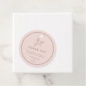 Einfache Bohemische Rose Hochzeiten Blumengärten Geschenkanhänger (Beispiel)