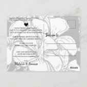 Einfache Bohemische Skriptdatei Neu Postkarte (Rückseite)