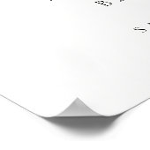 Einfache Boho Baby Duschkleidung Begrüßungszeichen Poster (Ecke)