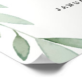 Einfache Boho Bear Forest Baby Dusche Begrüßungsze Poster (Ecke)