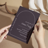 Einfache Boho Black Hens-Party Einladung