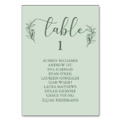 Einfache Boho Blumenkarten für Hochzeitskarten Tischnummer (Vorderseite)