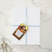 Einfache Boho Boot Cowboy Baby-Dusche Geschenkanhänger (Mit Garn)