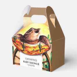 Einfache Boho Boot Cowboy Baby-Dusche Geschenkschachtel