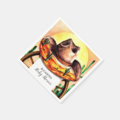 Einfache Boho Boot Cowboy Baby-Dusche Serviette (Ecke)