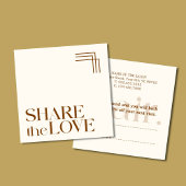 Einfache Boho Brown-Referenzkarte für Elegant Empfehlungskarte