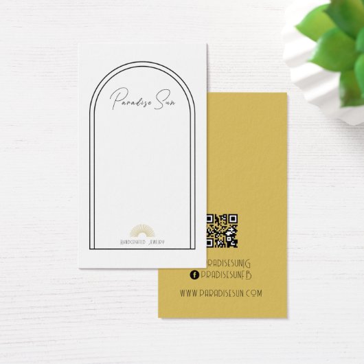 Einfache Boho Business Earring-Display-Karte (Schreibtisch)