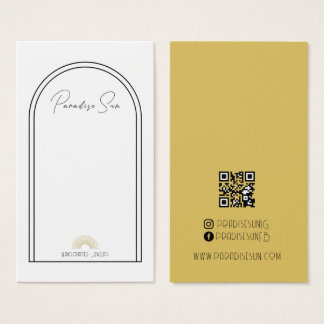 Einfache Boho Business Earring-Display-Karte