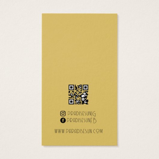 Einfache Boho Business Earring-Display-Karte (Rückseite)