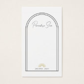 Einfache Boho Business Earring-Display-Karte (Vorderseite)