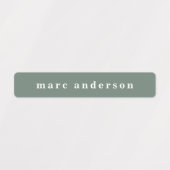 Einfache Boho farbenfrohe, wasserdichte Namensschi Etiketten (Design 2)