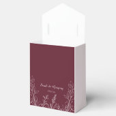 Einfache Boho Floral Ruby Geschenkschachtel (Geöffnet)