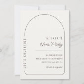 Einfache Boho Hens-Party Einladung (Vorderseite)