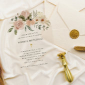 Einfache boho-neutrale Blume Acryleinladungen