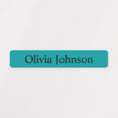 Einfache Boho Rainbow Kids Wasserdichte Namensschi Etiketten (Design 1)