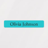 Einfache Boho Rainbow Kids Wasserdichte Namensschi Etiketten (Design 2)