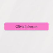 Einfache Boho Rainbow Kids Wasserdichte Namensschi Etiketten (Design 1)