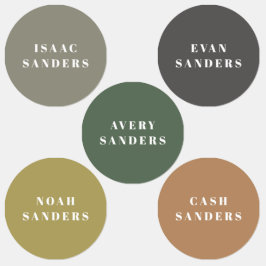 Einfache Boho Rainbow Wasserdichte Bekleidungsbeze Etiketten