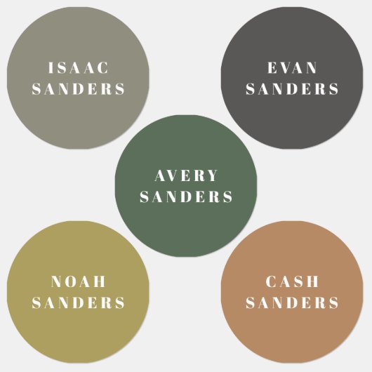 Einfache Boho Rainbow Wasserdichte Bekleidungsbeze Etiketten (Gruppe)