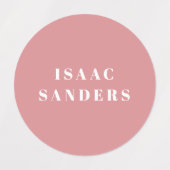 Einfache Boho Rainbow Wasserdichte Bekleidungsbeze Etiketten (Design 1)