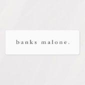 Einfache Boho Rainbow Wasserdichte Namensschilder Etiketten (Design 1)