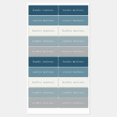 Einfache Boho Rainbow Wasserdichte Namensschilder Etiketten (Blatt)