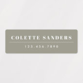 Einfache Boho Rainbow Wasserdichte Namensschilder Etiketten (Design 1)