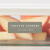 Einfache Boho Rainbow Wasserdichte Namensschilder Etiketten (Befestigt)