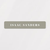 Einfache Boho Rainbow Wasserdichte Namensschilder Etiketten (Design 1)