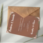 Einfache Boho-Sage-Save-the-Date-Karte mit Bogen Save The Date