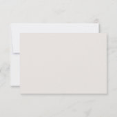 Einfache Boho Sun Brown und Taupe Wedding RSVP Karte (Rückseite)