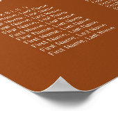 Einfache Boho Typografie Hochzeitsstift Poster (Ecke)