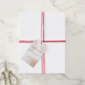 Einfache Boho Wasserfarbe Abstrakt Babydusche Geschenkanhänger (Mit Garn)