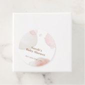 Einfache Boho Wasserfarbe Abstrakt Babydusche Geschenkanhänger (Beispiel)