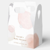 Einfache Boho Wasserfarbe Abstrakt Babydusche Geschenkschachtel (Geöffnet)