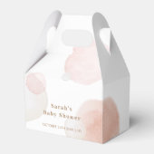 Einfache Boho Wasserfarbe Abstrakt Babydusche Geschenkschachtel (Vorderseite)