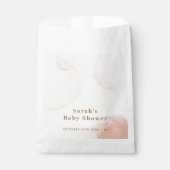 Einfache Boho Wasserfarbe Abstrakt Babydusche Geschenktütchen (Vorderseite)