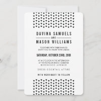 EINFACHE BOHO WEDD modernes Dreieck Muster schwarz