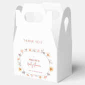 Einfache Boho Wildblume Frame Baby Dusche Geschenkschachtel (Geöffnet)