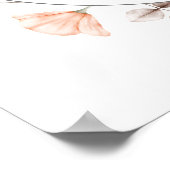 Einfache Boho Wildblume Rahmen Willkommensdusche Poster (Ecke)
