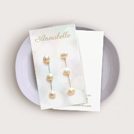 Einfache Bokeh-Schmuck-Earring-Display-Karte