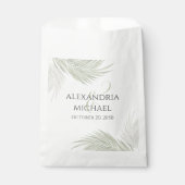 Einfache Bonbons Hochzeiten Minimalistische Palm B Geschenktütchen (Vorderseite)