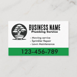 Einfache Bonsai Lai Care Business Card Visitenkarte