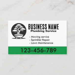 Einfache Bonsai Lai Care Business Card Visitenkarte