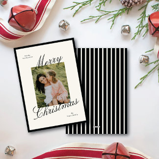 Einfache Border Elegant Script Frohe Weihnachten F