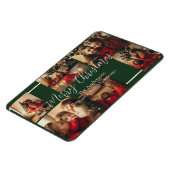 Einfache Border-Weihnachtskarte Magnet (Linke Seite)