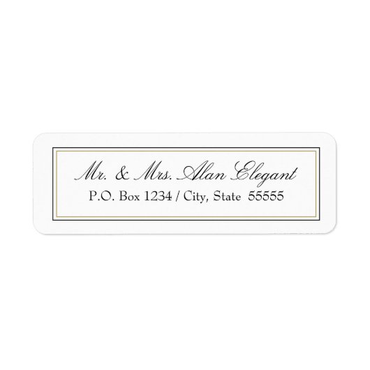 Einfache Borderadressen-Bezeichnung (Vorne)