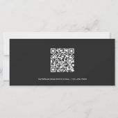 Einfache botanische Aquarellfarben Blätter Schwarz (Rückseite)